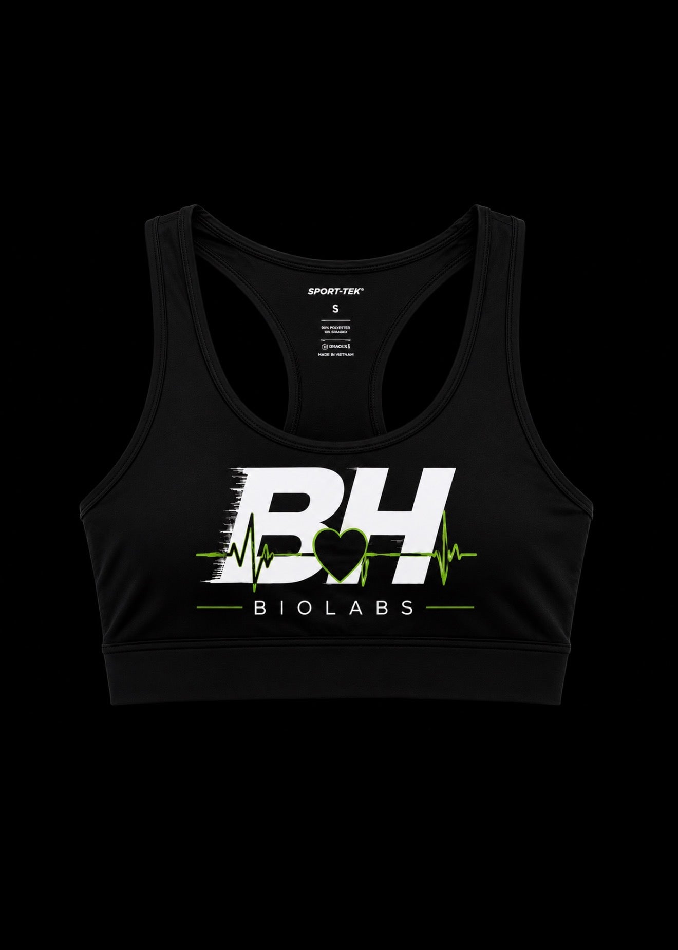 BH Bio Labs Women's Performance Sports Bra (Black)